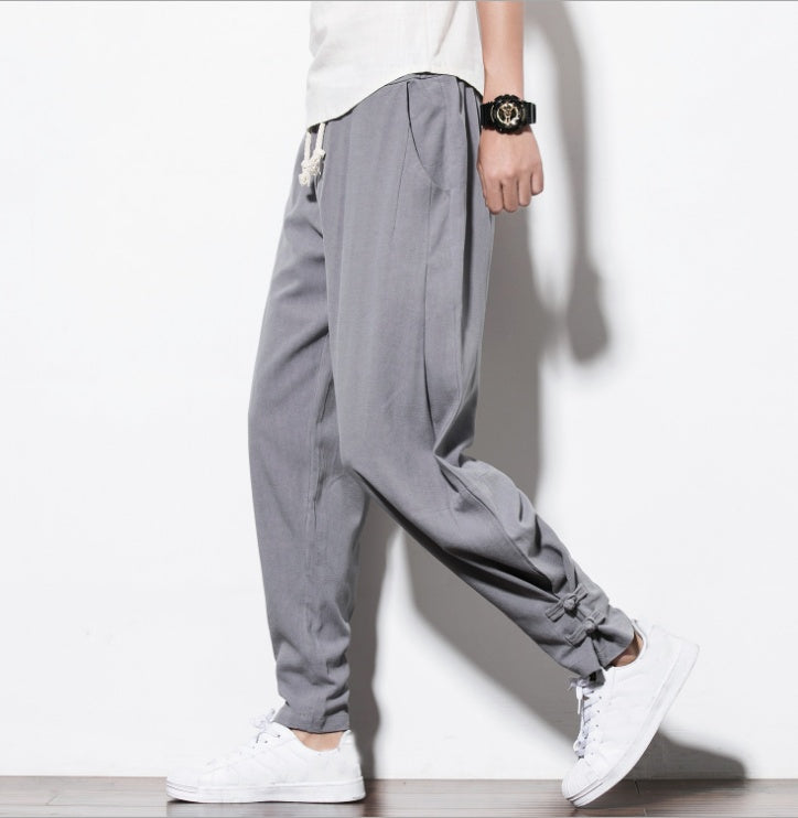 Autumn Harem Pants Linen Hemp