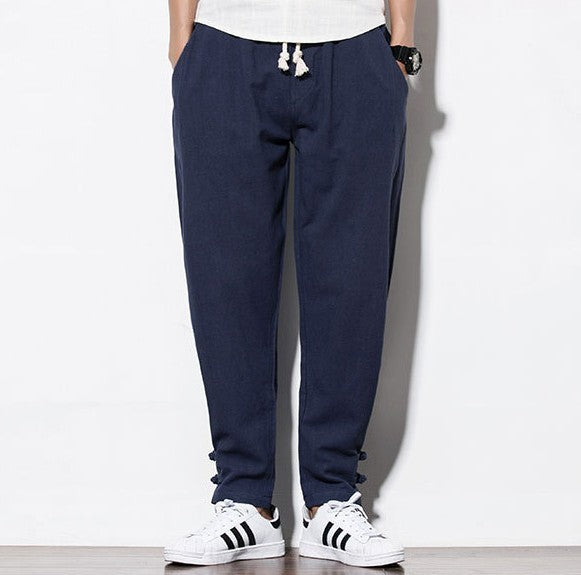 Autumn Harem Pants Linen Hemp