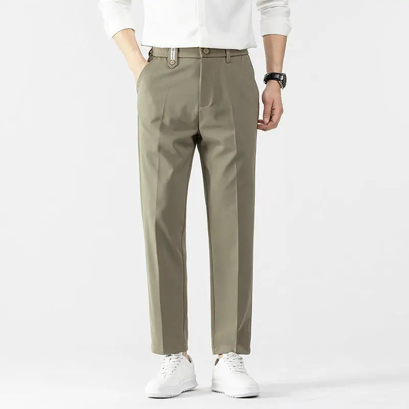 Spring Men's Pants Straight Loose Casual Pants Ocean View Dining