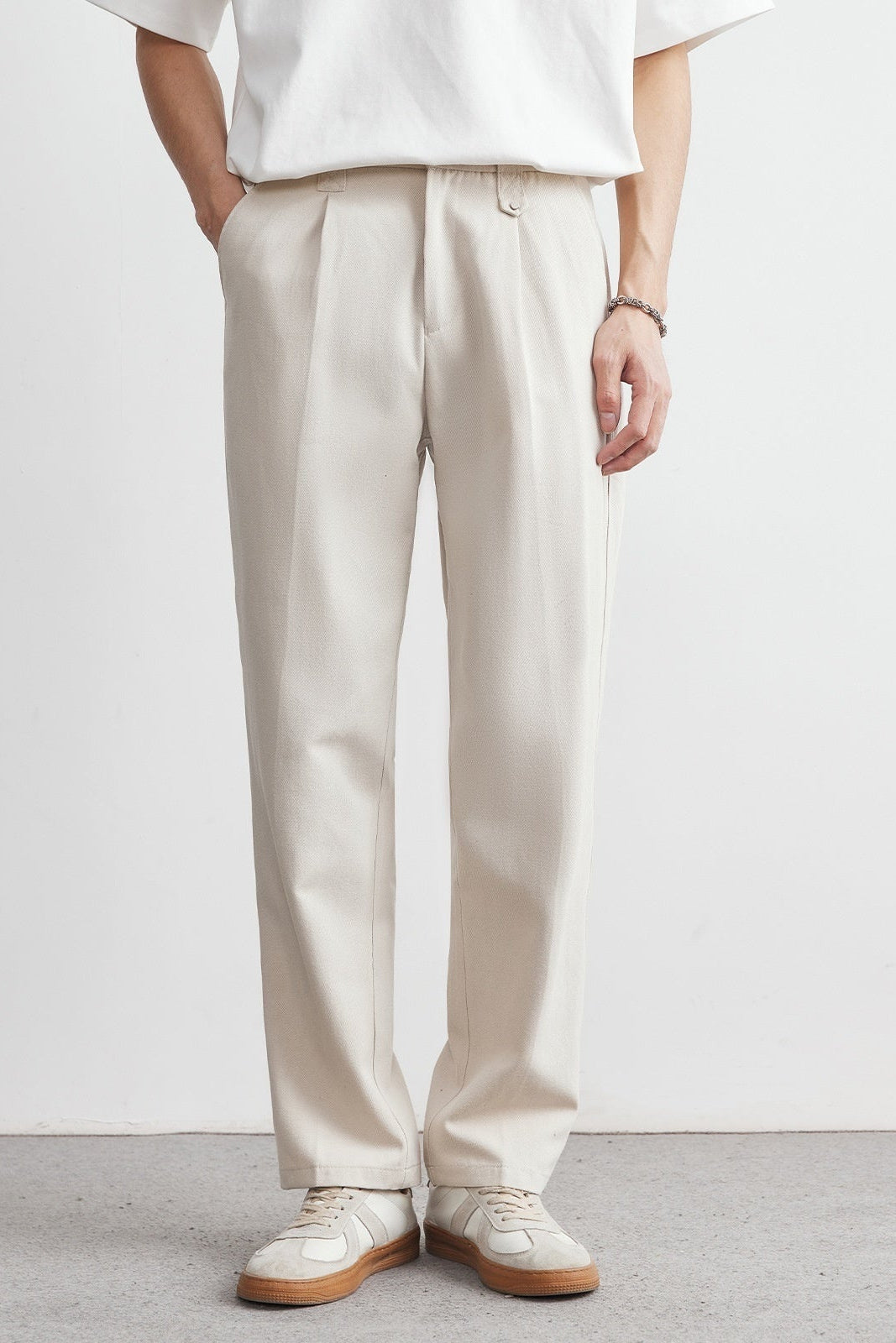 Straight Drooping Casual Pants Men's Loose Suit Pants