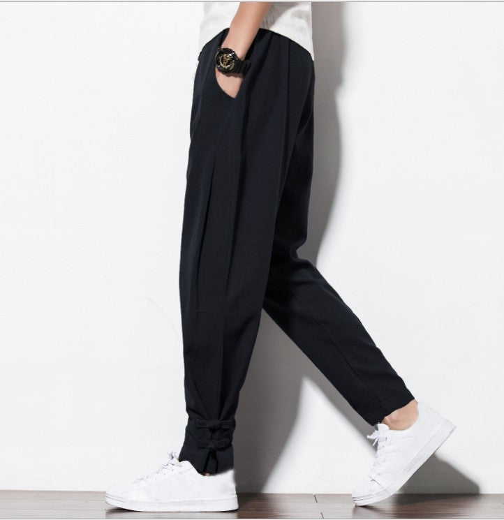 Autumn Harem Pants Linen Hemp
