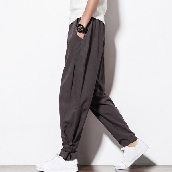 Autumn Harem Pants Linen Hemp