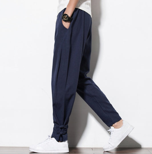 Autumn Harem Pants Linen Hemp
