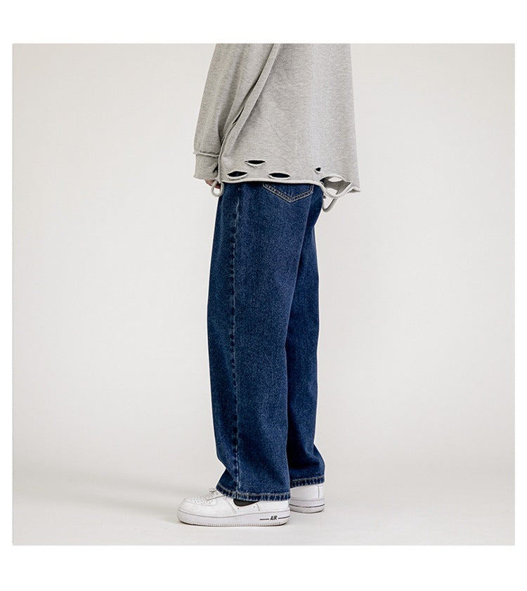 Trendy Wide-leg Drape Mopping Pants