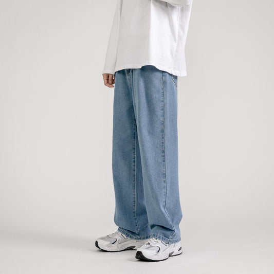 Trendy Wide-leg Drape Mopping Pants