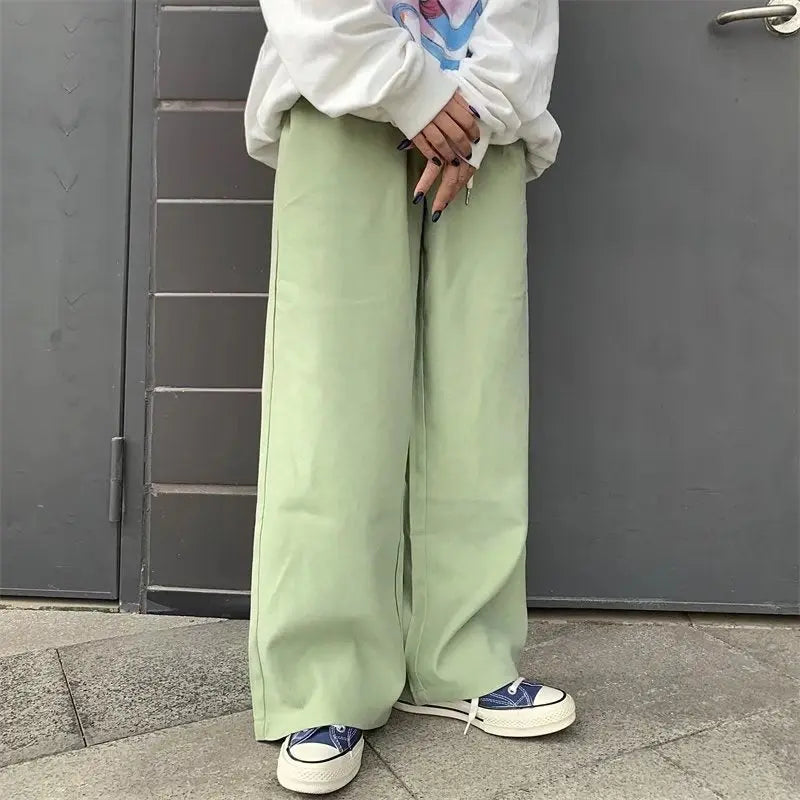 Trendy Wide Leg Casual Pants Ocean View Dining