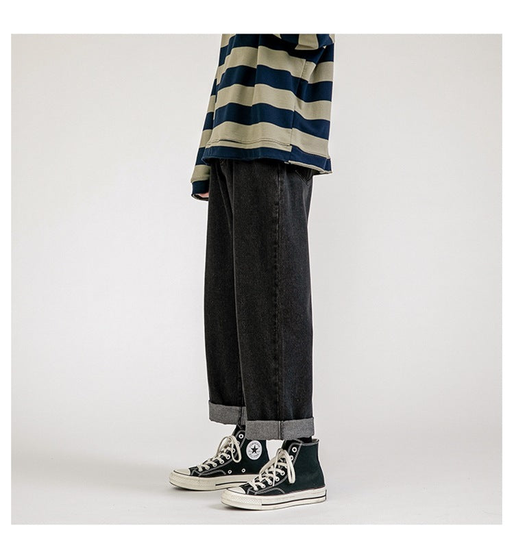 Trendy Wide-leg Drape Mopping Pants