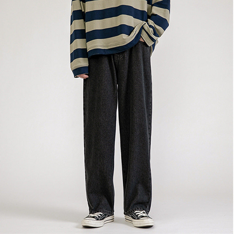 Trendy Wide-leg Drape Mopping Pants