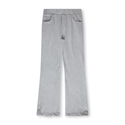 Mens Solid Color Peplum Simple Pants Loose Casual Pants