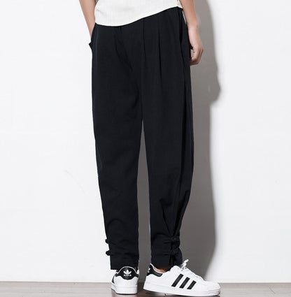 Autumn Harem Pants Linen Hemp