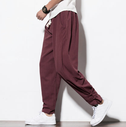 Autumn Harem Pants Linen Hemp