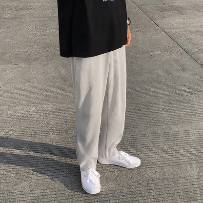 Mens Loose Pleated Fashion And Comfort Pants