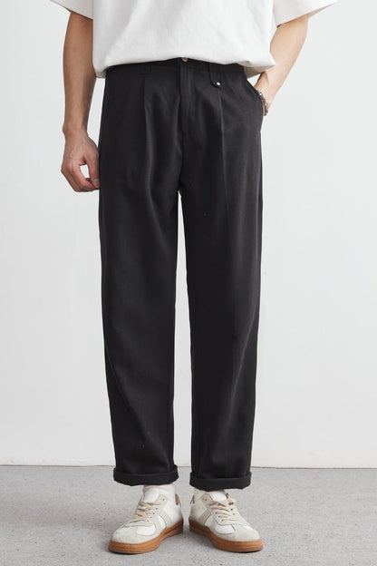 Straight Drooping Casual Pants Men's Loose Suit Pants